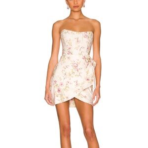 NWT V.Chapman Nasturtium Micro Mini Floral Corset‎ Dress Size 8